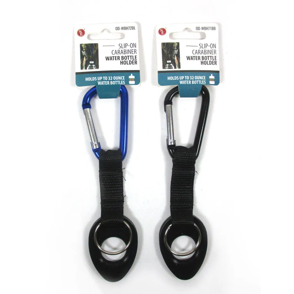 3 Pc Water Bottle Strap Holder Hook Belt Carrier Clip Aluminum Carabiner Hiking