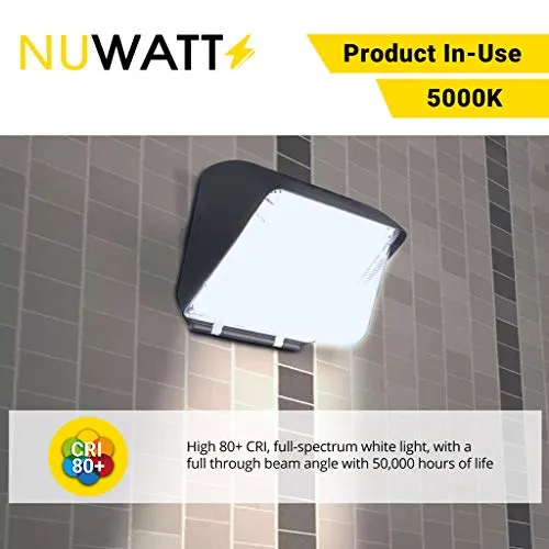 60W Outdoor Wall Pack Lights LED Commercial Wall Pack Lighting with Dusk to Dawn Photocell Light Sensor - HID Replacement - Weatherproof - 4 Pack