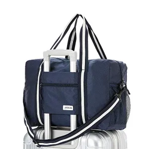 Arxus Travel Lightweight Waterproof Foldable Storage Carry Luggage Duffle Tote Bag (Navy Blue)