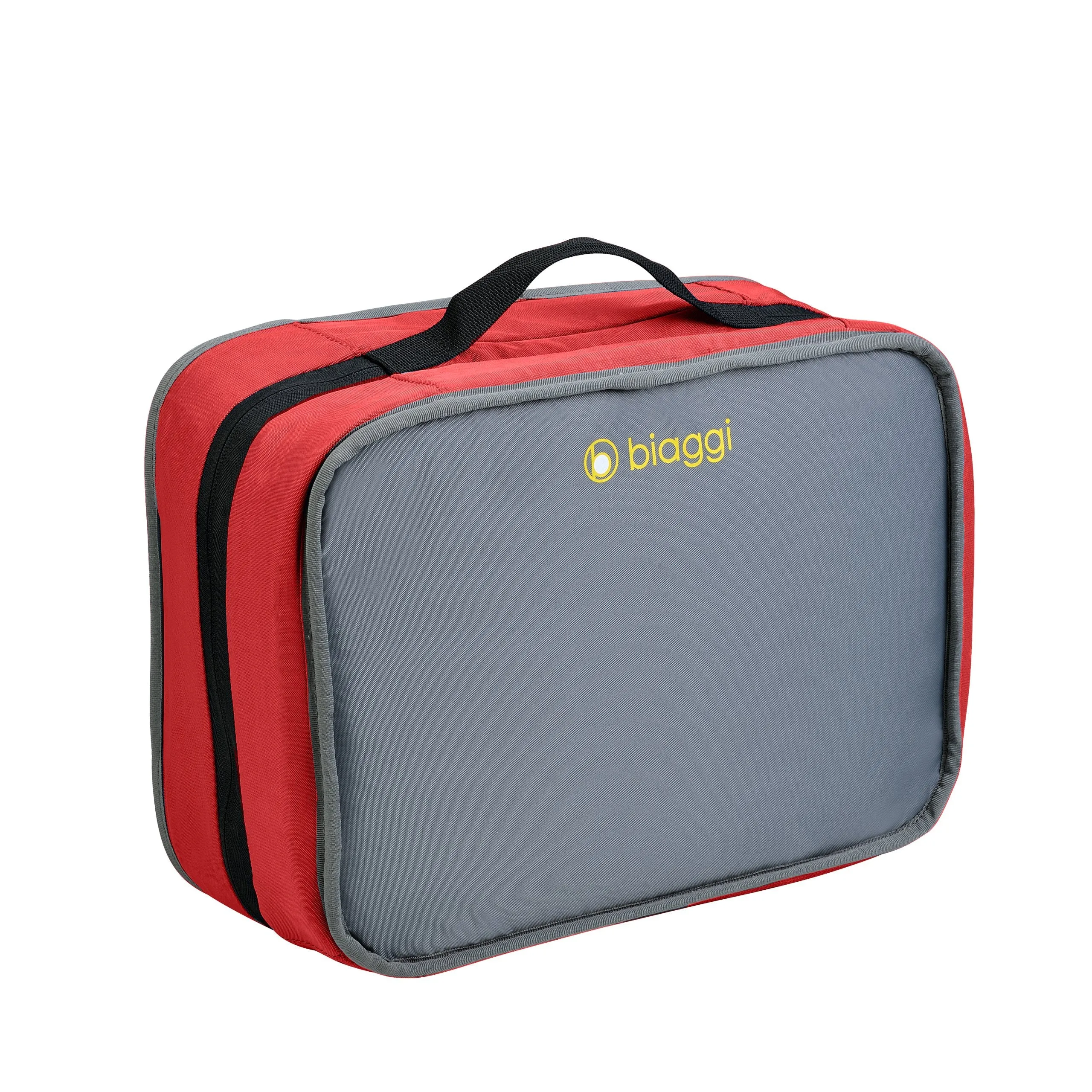 Biaggi Zipsak Micro Fold Spinner Carry-On Suitcase - 22-Inch Luggage - As Seen on Shark Tank - Red