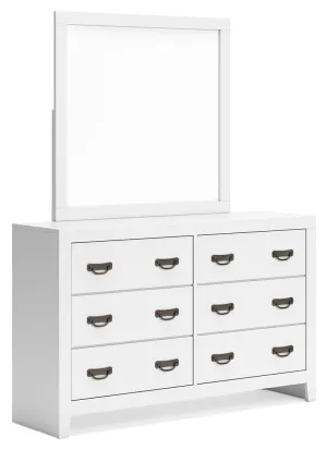 Binterglen - White - Dresser And Mirror