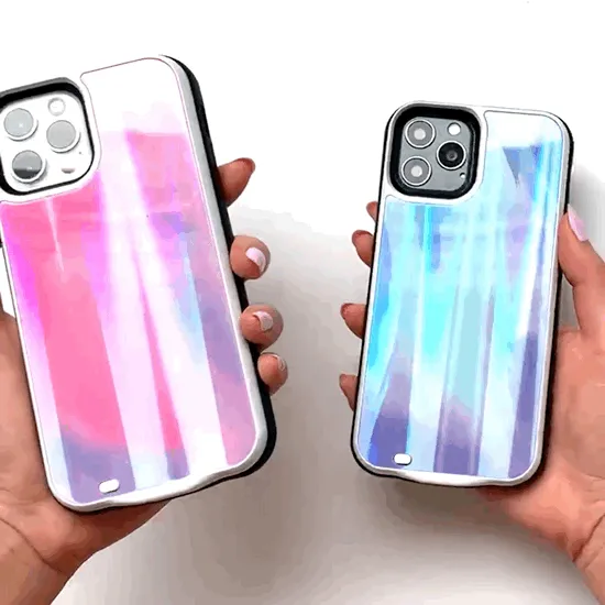 Blue Galaxy Laser Battery Case
