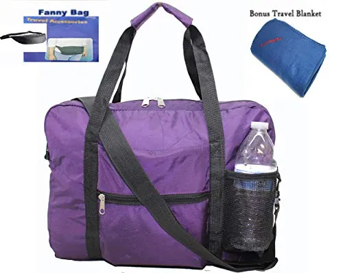 Boardingblue Under Seat 18" Foldable Duffel Bag Personal Item for American Airlines   Bonus Free