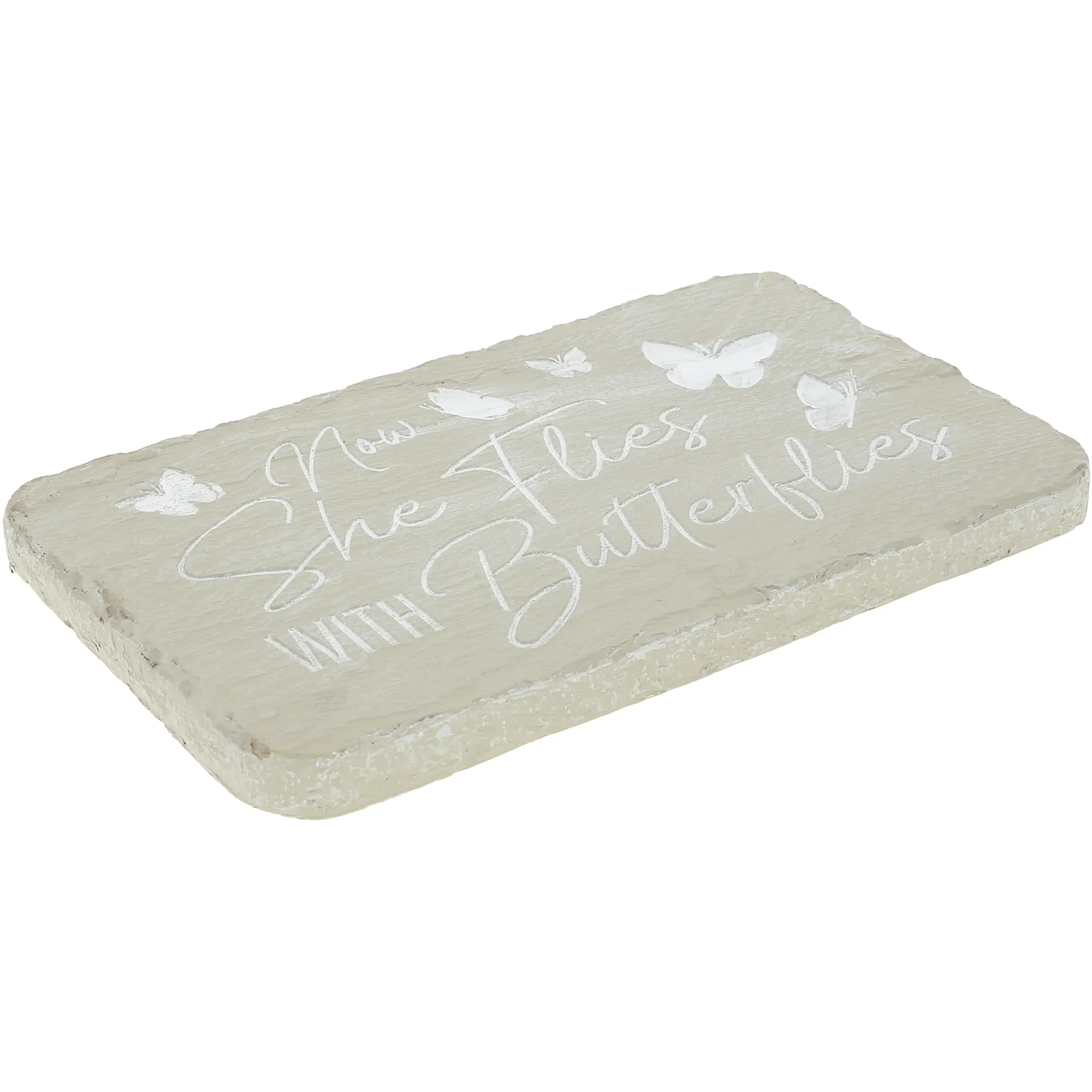 Butterflies 7" x 4.25" Garden Stone