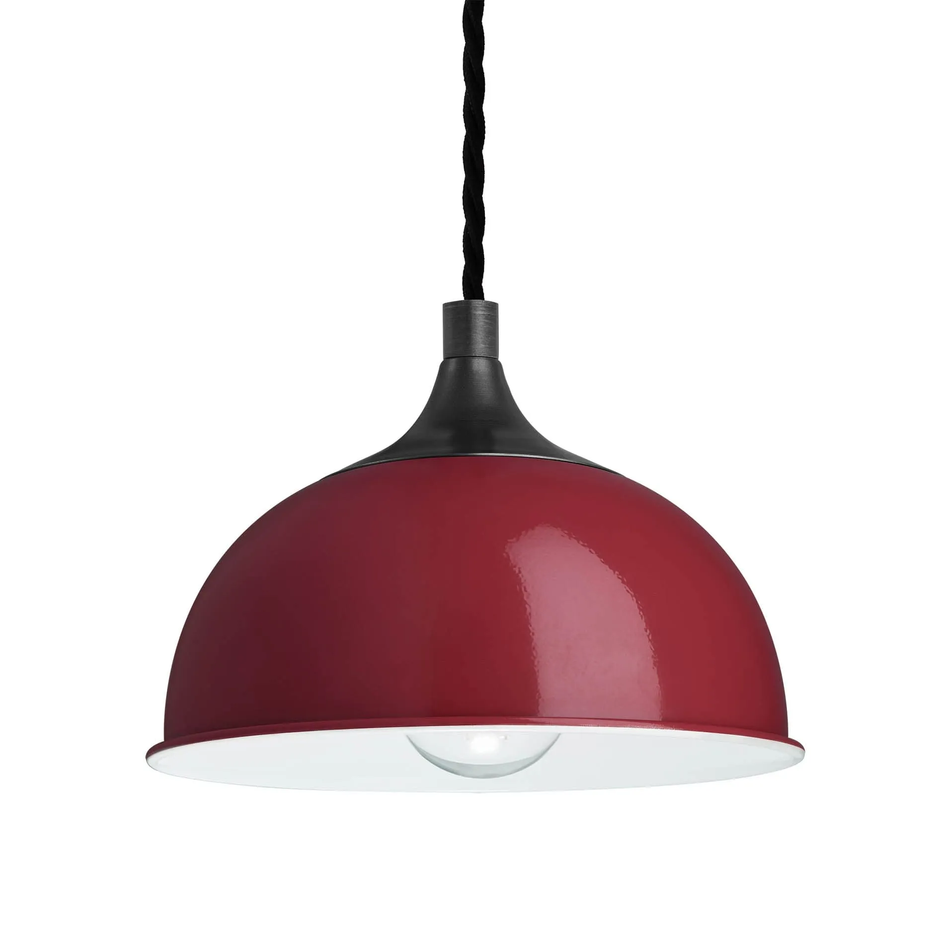 Chelsea Dome Pendant - 8 Inch - Burgundy