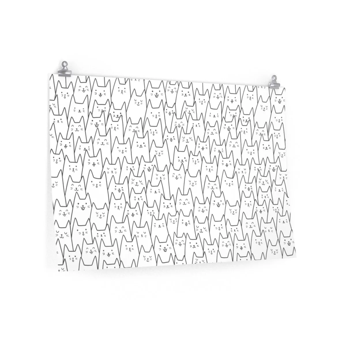 Crowded Cats Poster