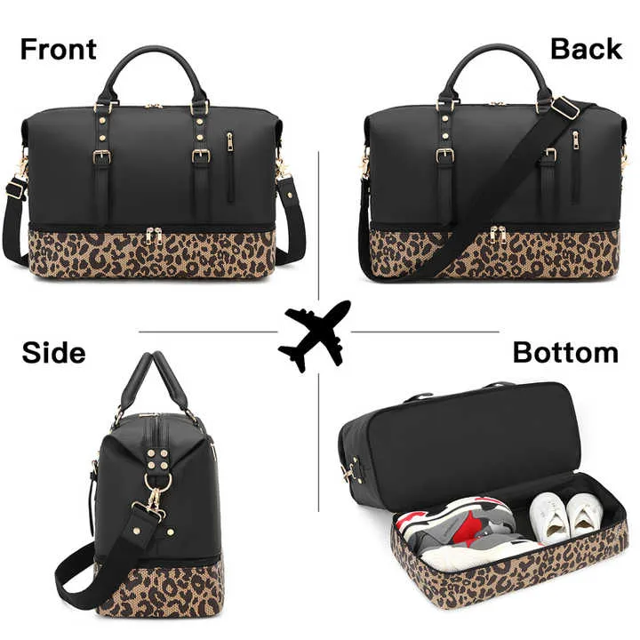 Custom Logo Fashion Women Overnight-سفر نسائية أنيقة