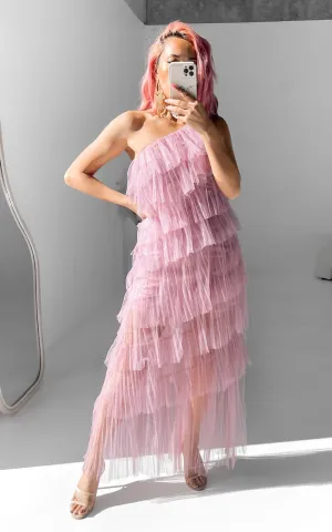 Delilah Maxi Dress - Mauve Plum