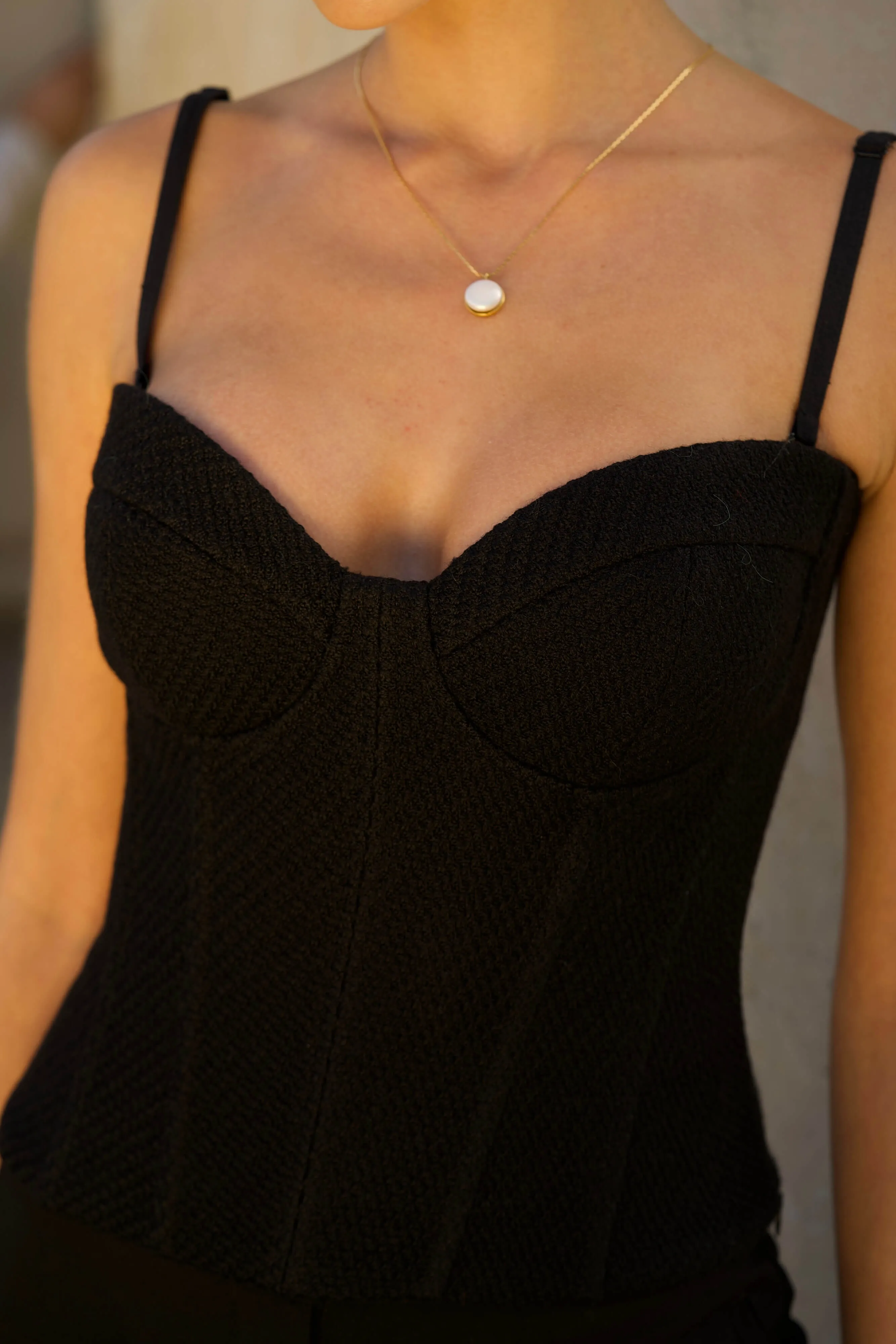 Esme Tweed Corset Top