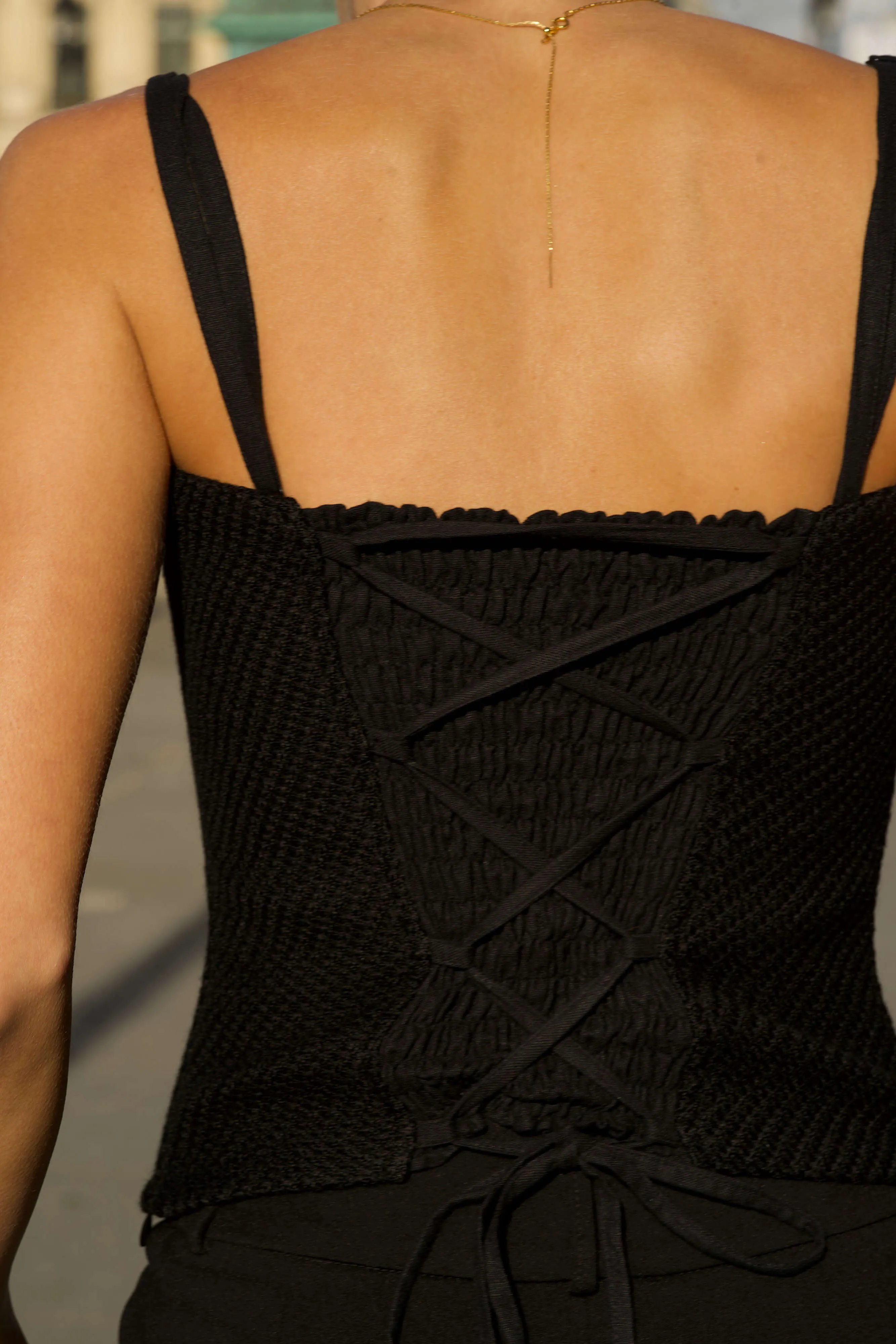 Esme Tweed Corset Top