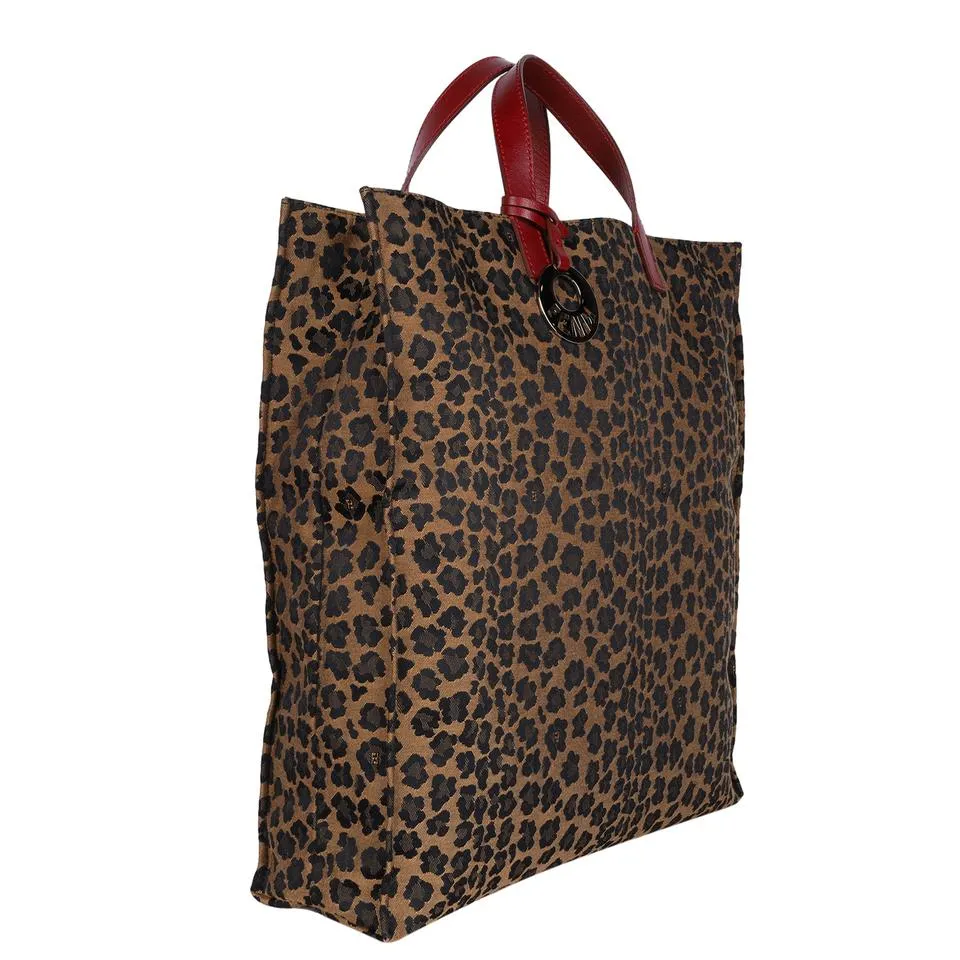 FF Leopard Leather Tote (Authentic Pre-Owned)