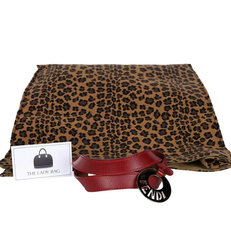 FF Leopard Leather Tote (Authentic Pre-Owned)