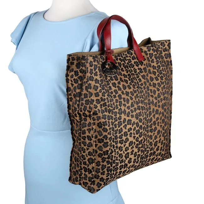 FF Leopard Leather Tote (Authentic Pre-Owned)