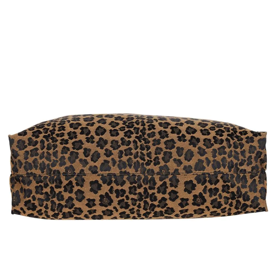 FF Leopard Leather Tote (Authentic Pre-Owned)