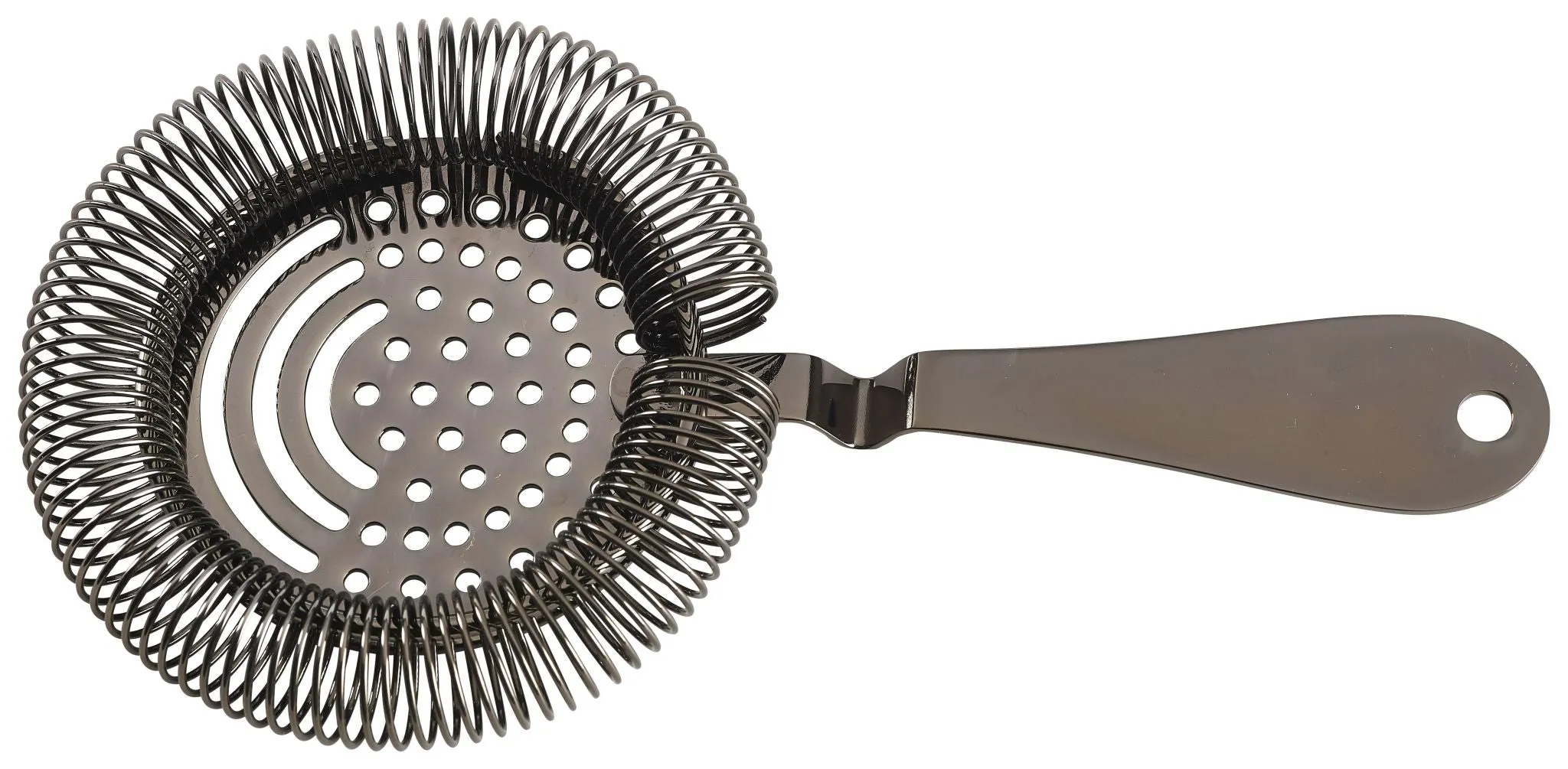 Genware HAW5GM Gun Metal Sprung Premium Julep Strainer