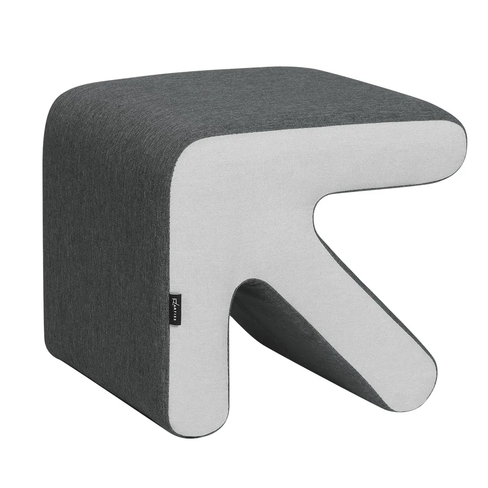 Grey Arrow Ottoman Footstool, 150kg Capacity, Artiss