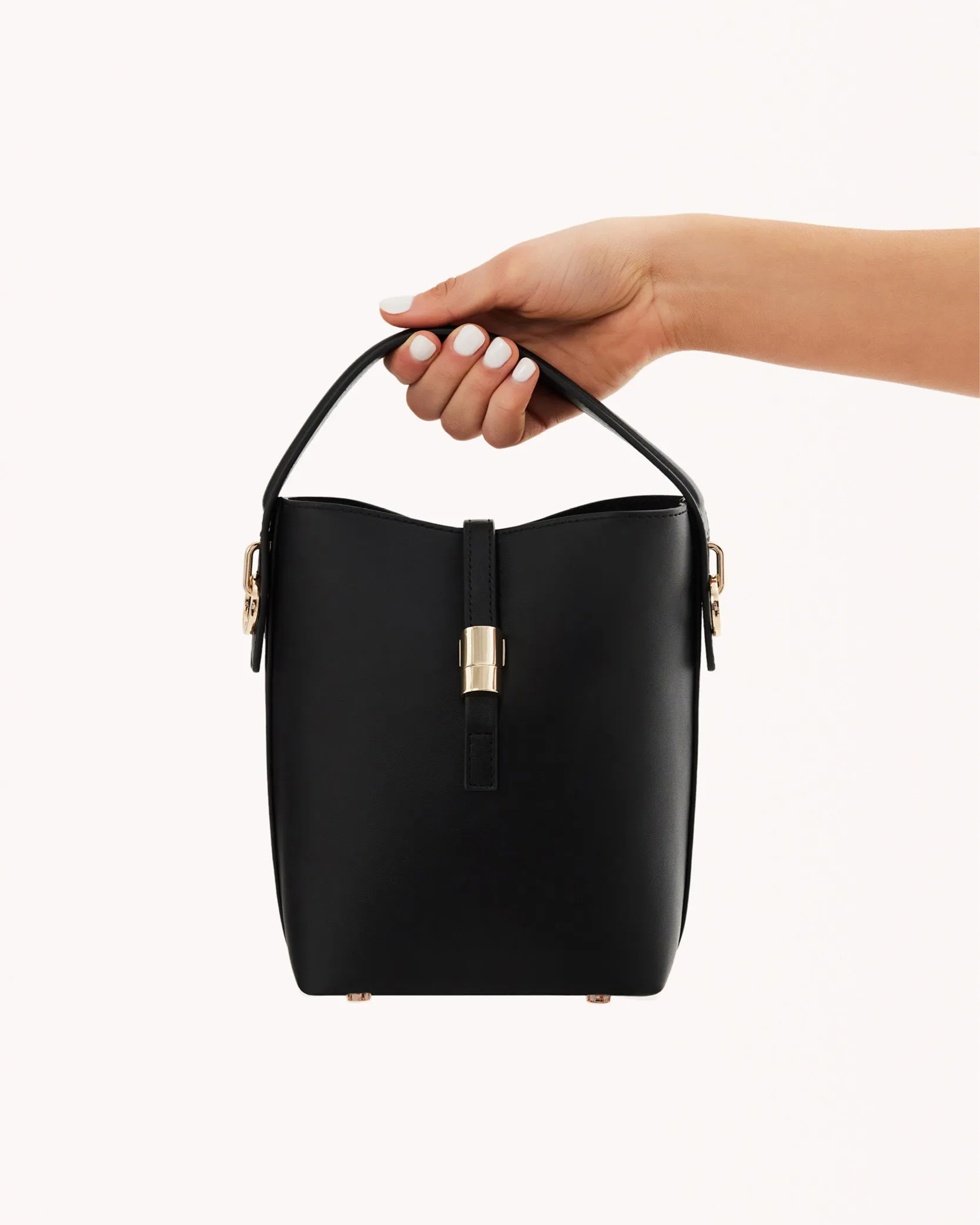 HAZEL HANDLE BAG - BLACK