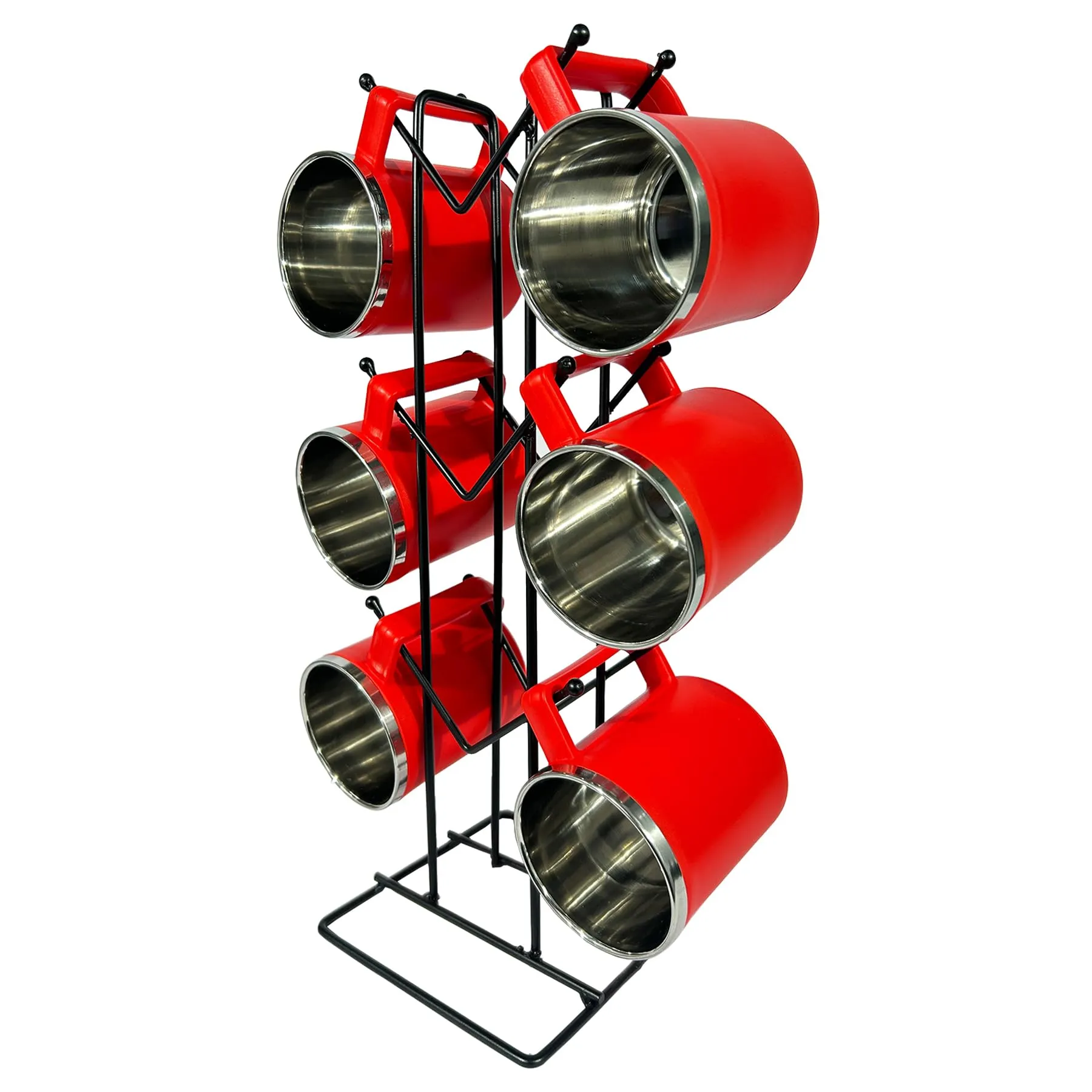 Homestic Kitchen Stand | Cup Stand for Kitchen | Coffee and Tea Mug Holder | Dinning Tabel Cup Stand for Kitchen | Organizer for Kitchen | 12 Hook Cup Stand Hanger | Black