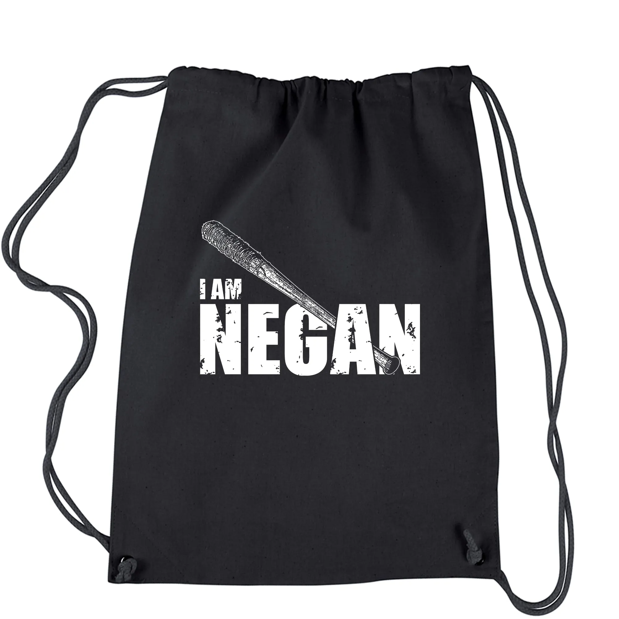 I am Negan Dead Man Walking Drawstring Backpack