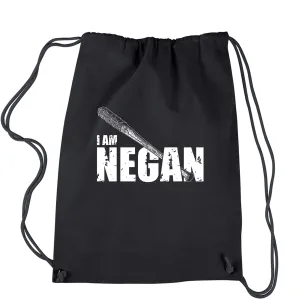 I am Negan Dead Man Walking Drawstring Backpack