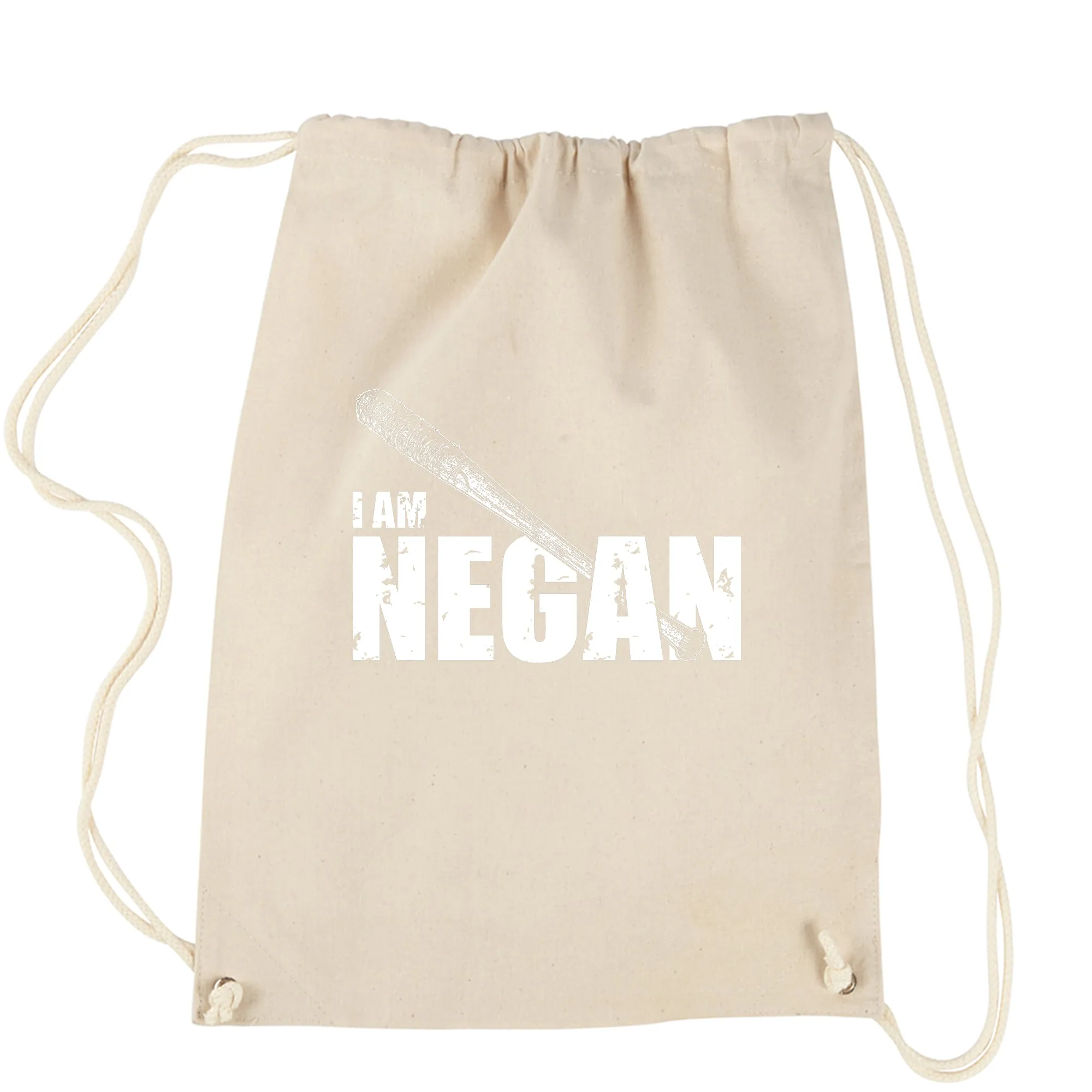 I am Negan Dead Man Walking Drawstring Backpack
