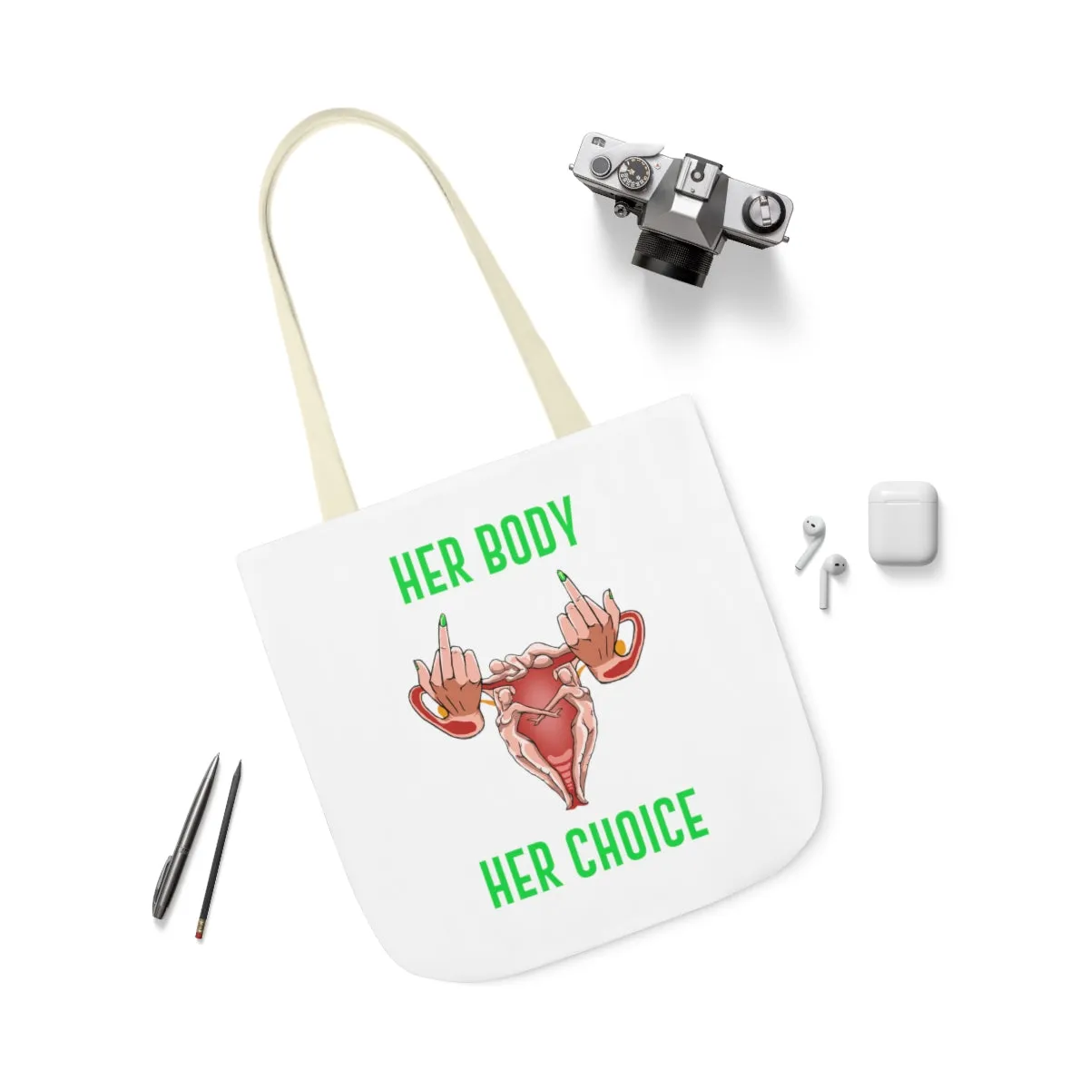 IAC  Accessories Bags  Polyester Canvas Tote Bag / Her Body Her Choice