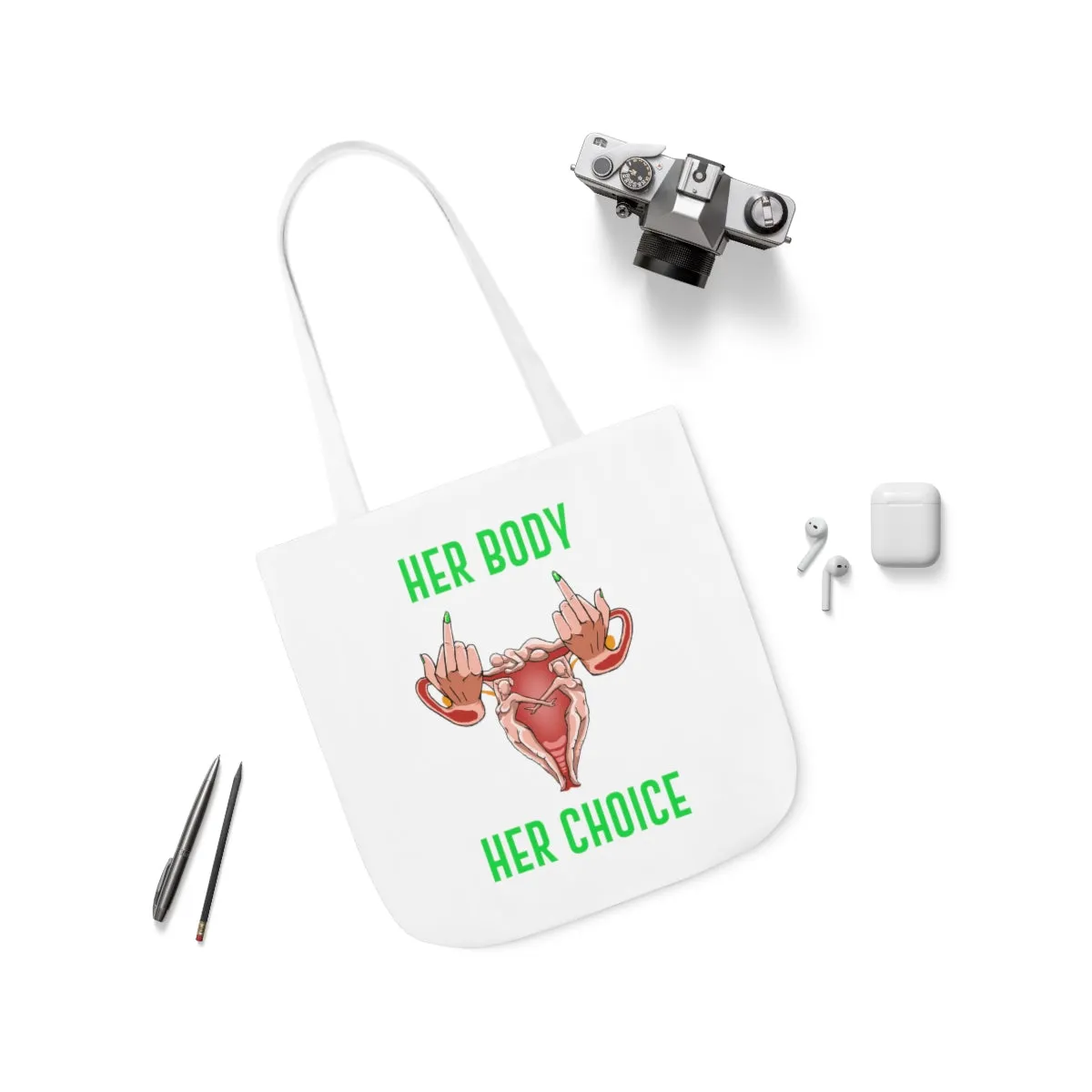 IAC  Accessories Bags  Polyester Canvas Tote Bag / Her Body Her Choice