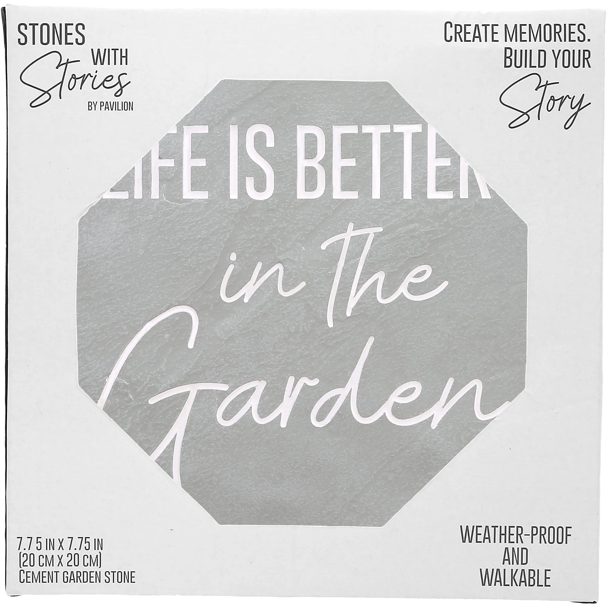 In the Garden 7.75" x 7.75" Garden Stone