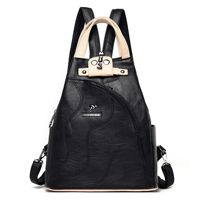 Leather Backpacks Chest Bag