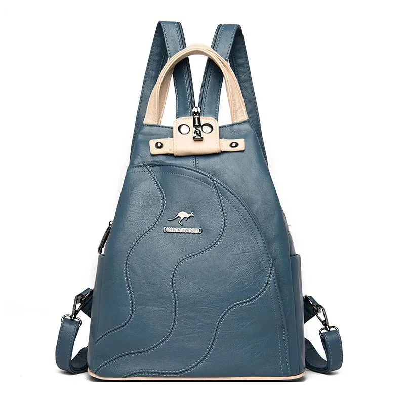 Leather Backpacks Chest Bag