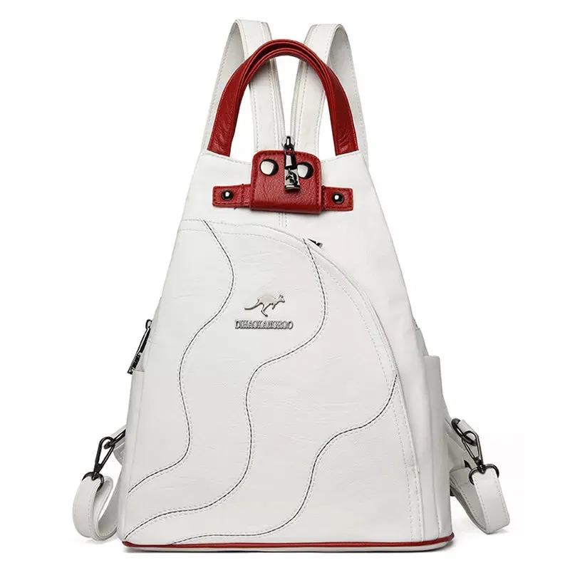 Leather Backpacks Chest Bag