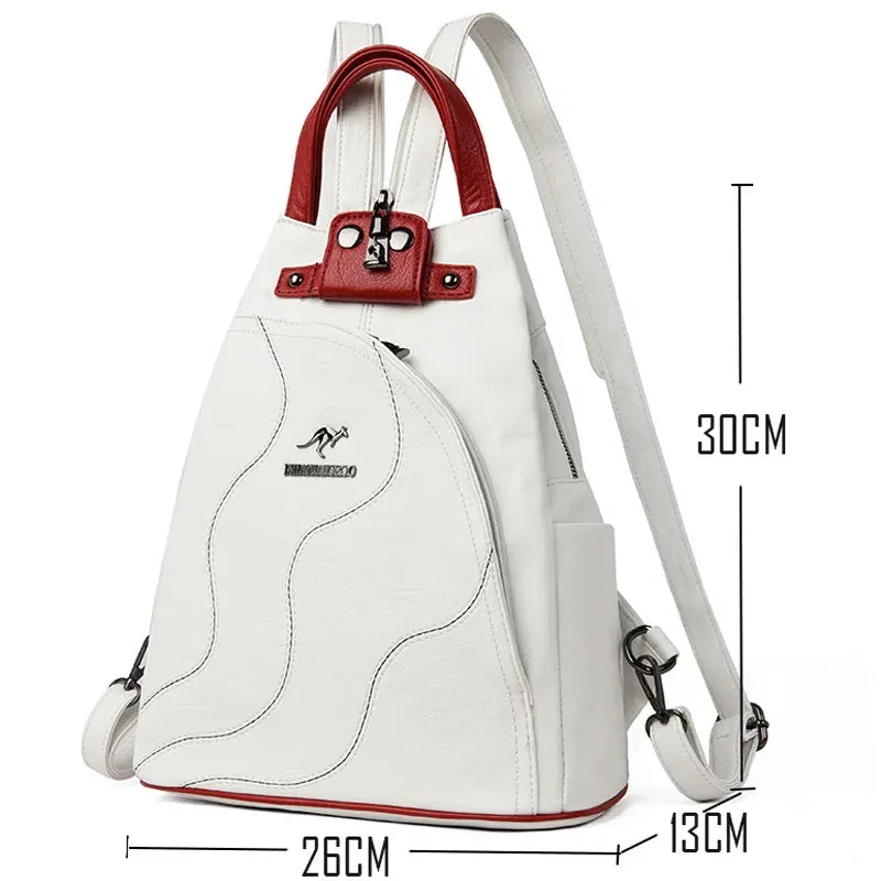 Leather Backpacks Chest Bag