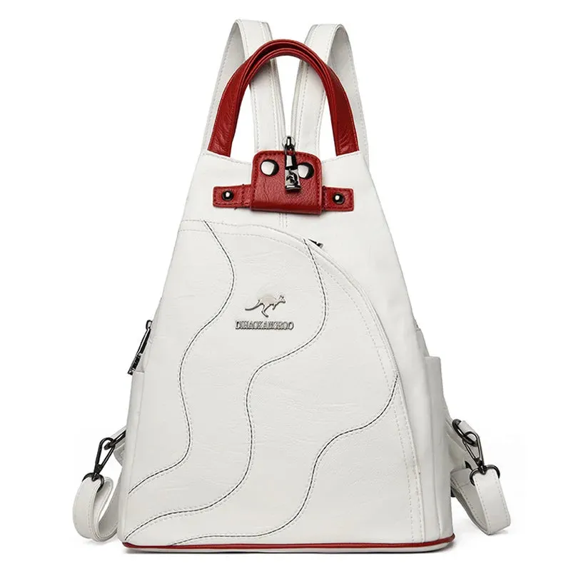 Leather Backpacks Chest Bag