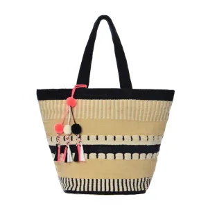 Martinique Tote - Off White / Black
