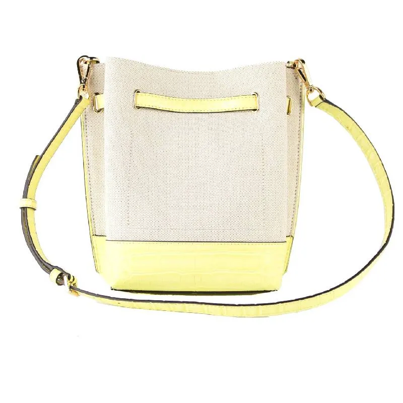 Michael Kors Emilia bag, white-yellow