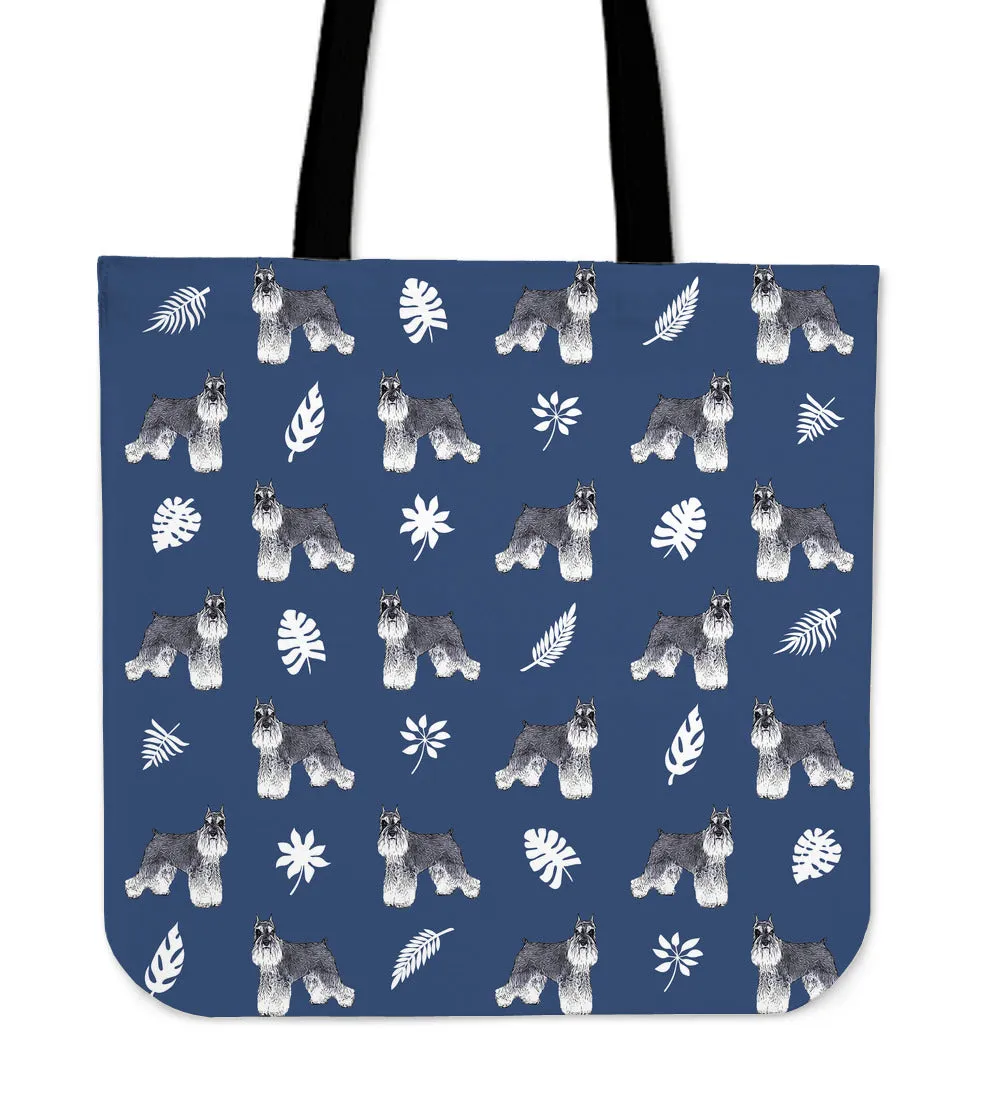 Miniature Schnauzer Pattern Tote Bag