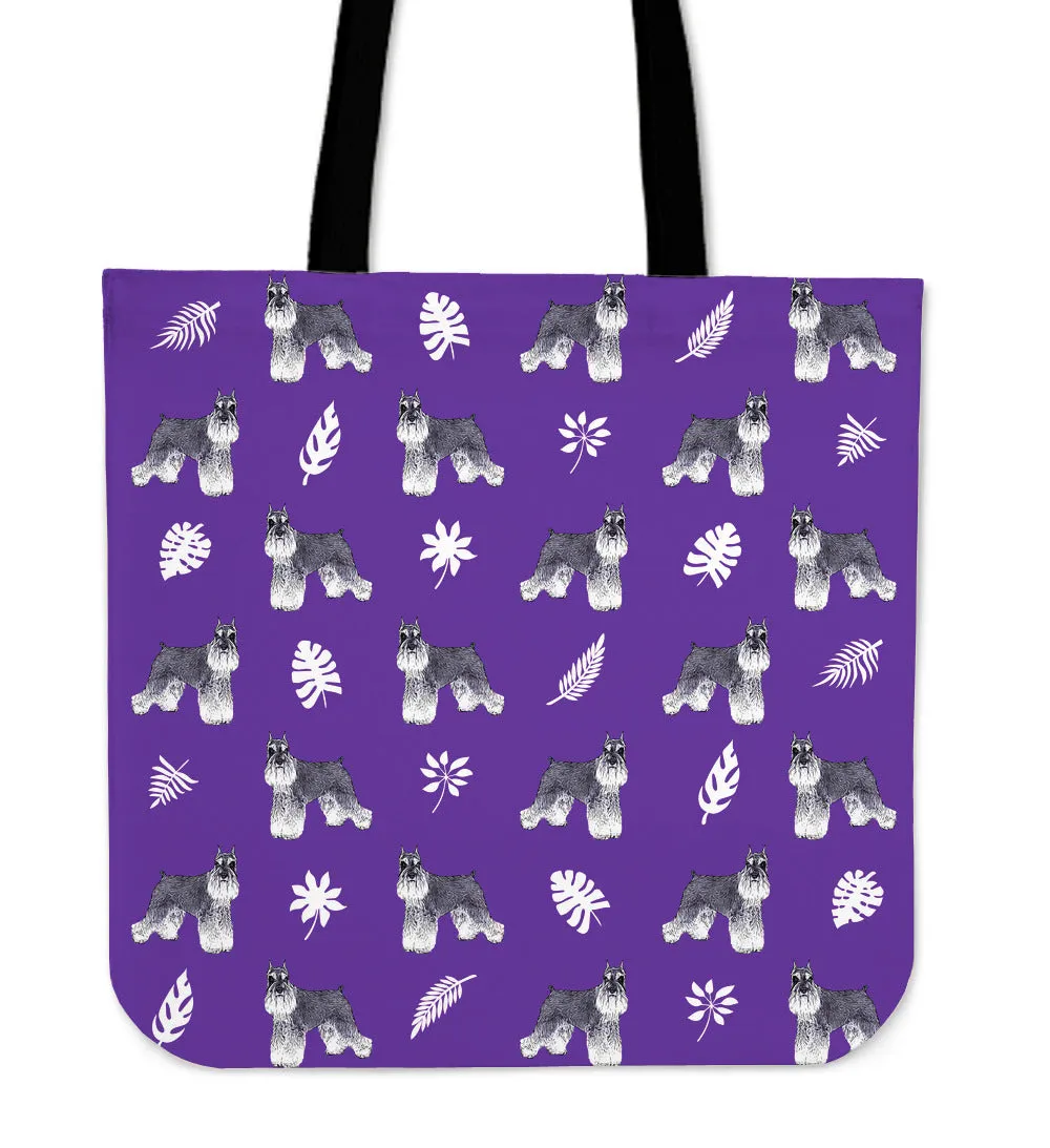 Miniature Schnauzer Pattern Tote Bag