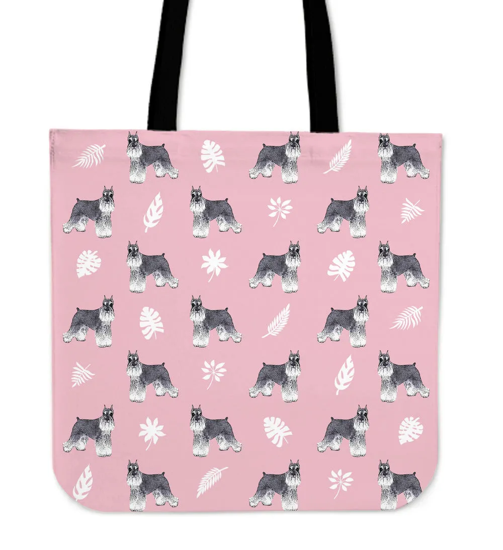 Miniature Schnauzer Pattern Tote Bag