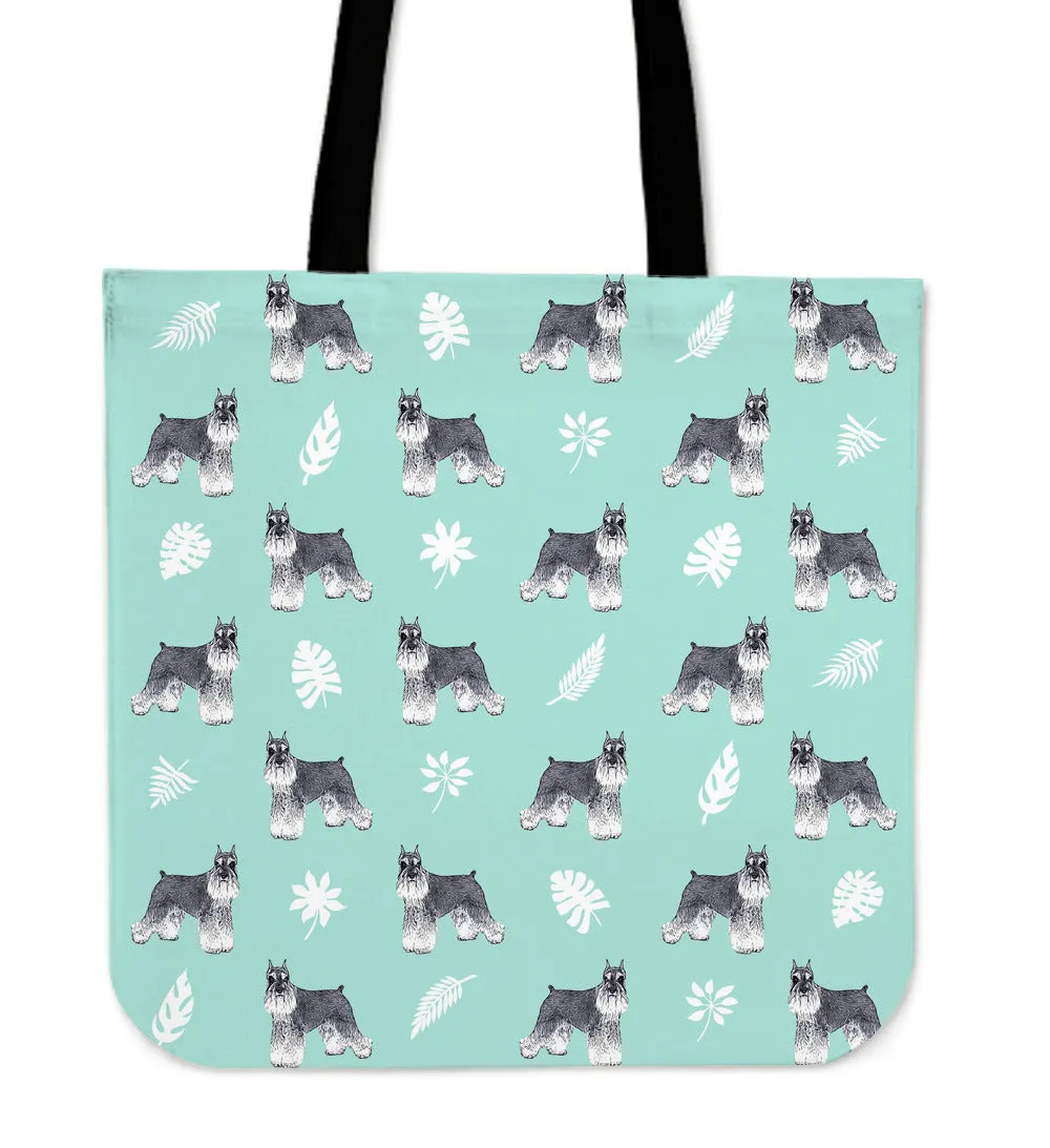 Miniature Schnauzer Pattern Tote Bag