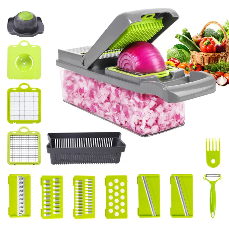 Multifunctional Food Cutter – Slice, Shred, and Cube With Ease