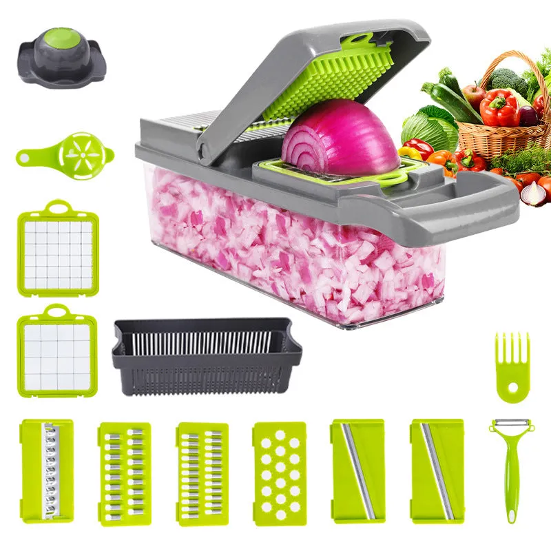 Multifunctional Food Cutter – Slice, Shred, and Cube With Ease