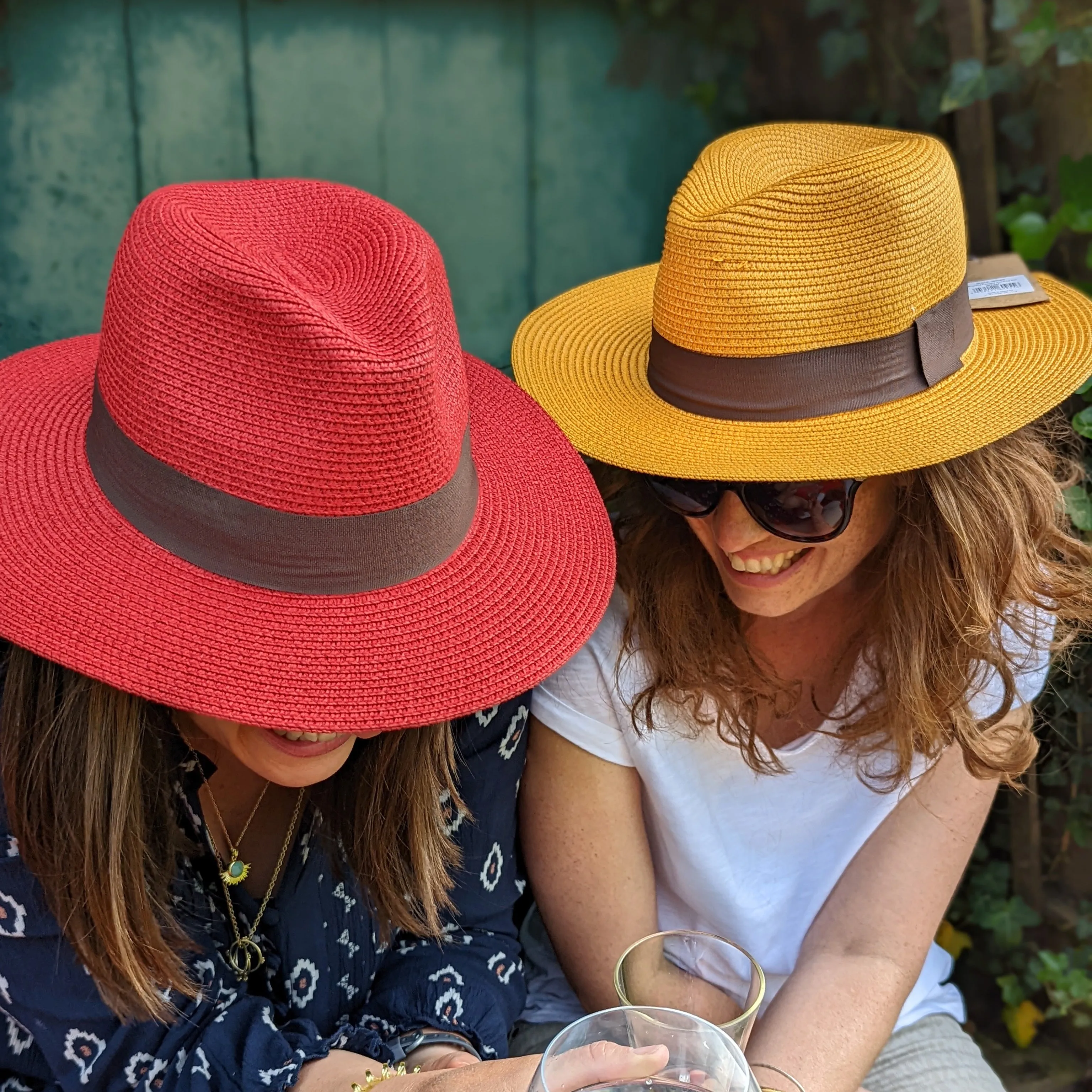 Mustard Panama Folding Hat (57cm)