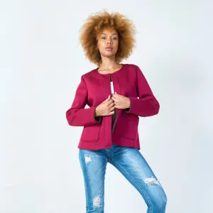 Open-front jacket with front pockets wholesale