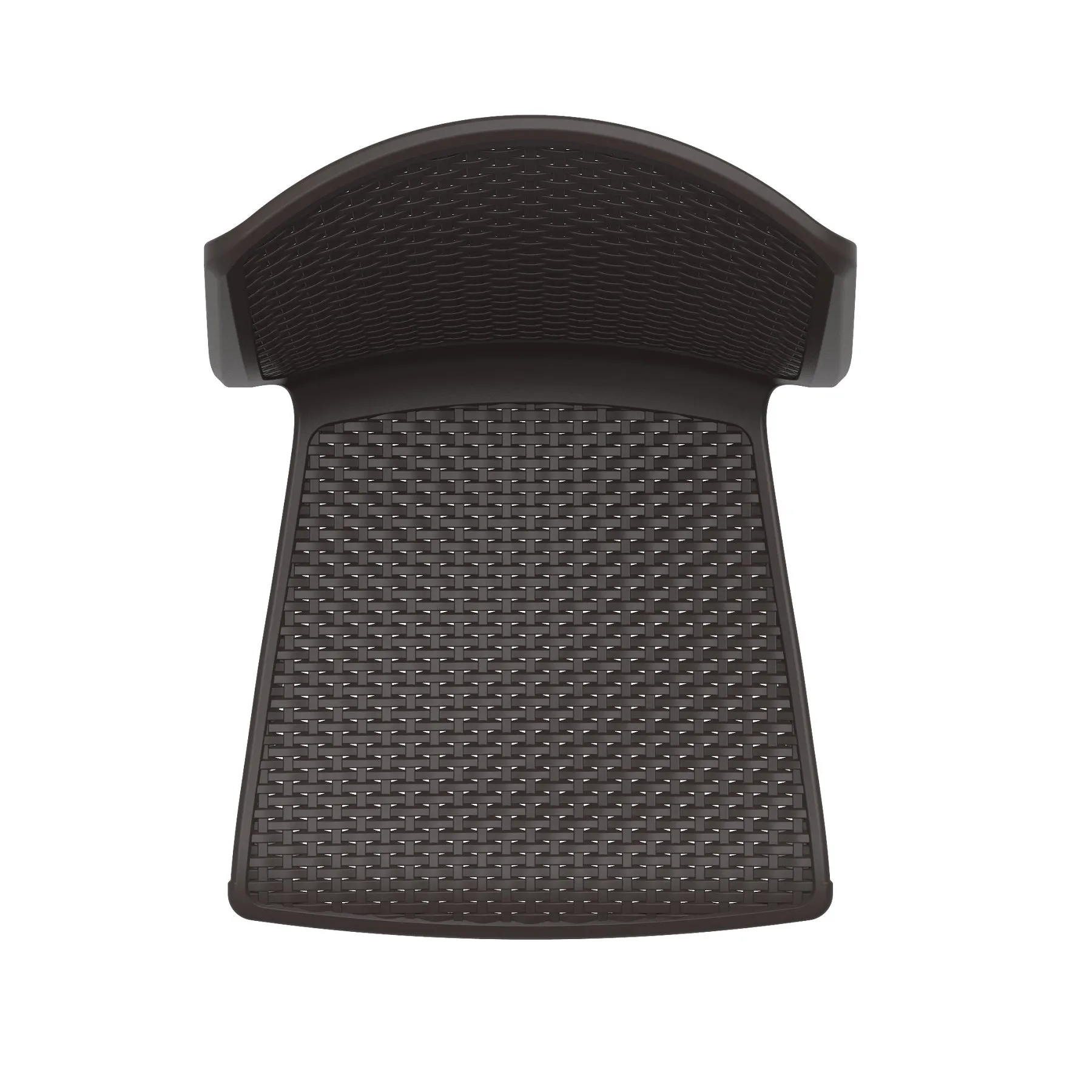 Outdoor Cedarattan Armless Chair (Brown)