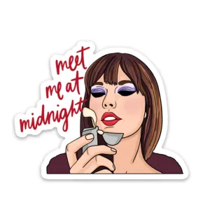 Pop Star Midnight Quote Sticker