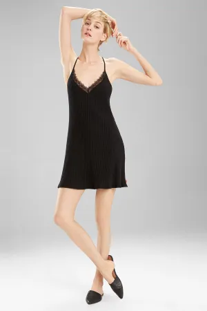Rib And Lace Chemise