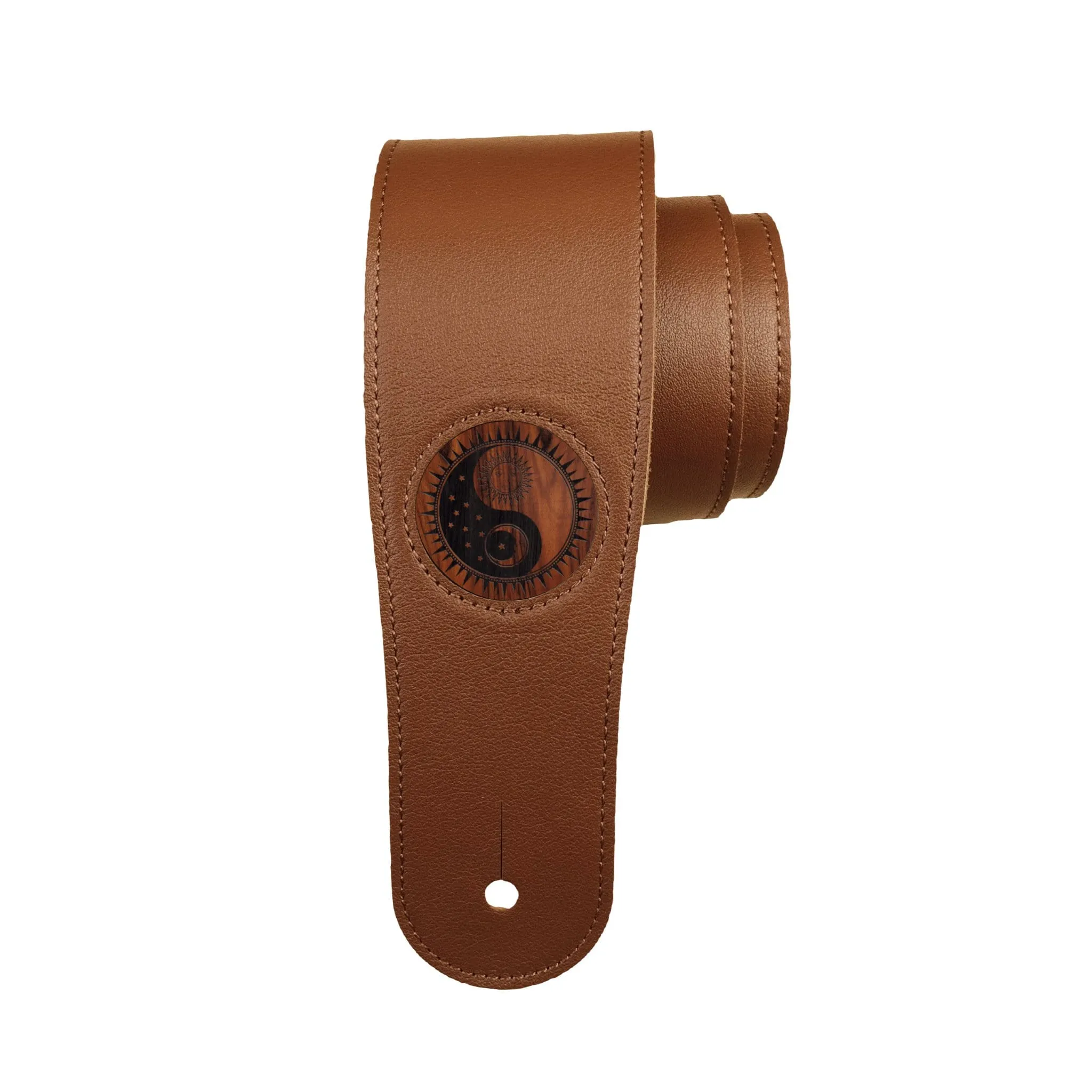 Santos Rosewood & Yin Yang Night & Day Engraving | Italian Leather Strap