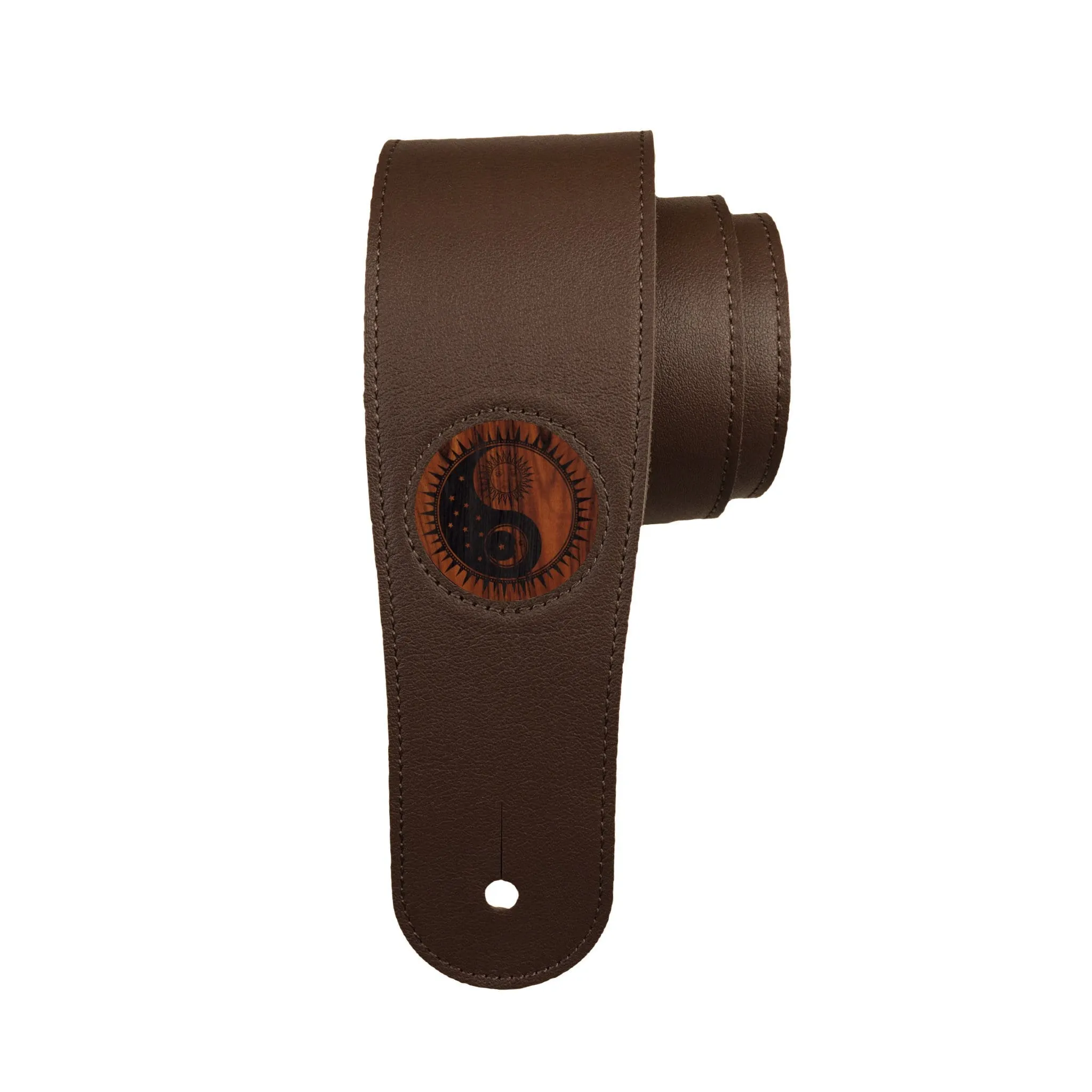Santos Rosewood & Yin Yang Night & Day Engraving | Italian Leather Strap