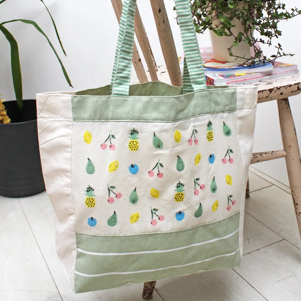 Sherbet Fruit Tote Bag