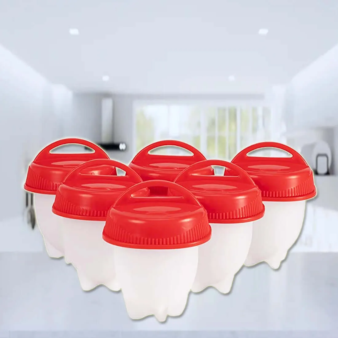 Silicone Egg Boiler by TV Time Direct, Set of 6